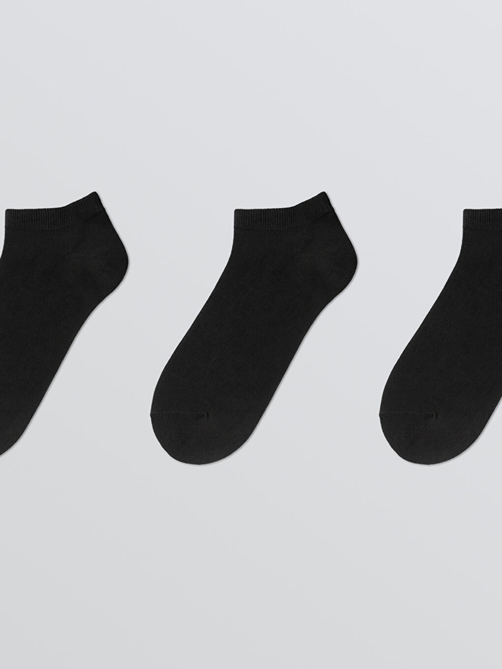 Siyah Erkek Patik Çorap 3'lü-1