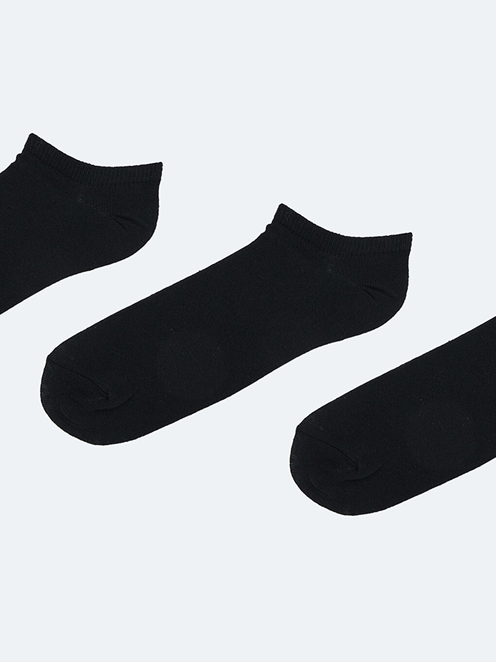 Siyah Erkek Patik Çorap 3'lü-1