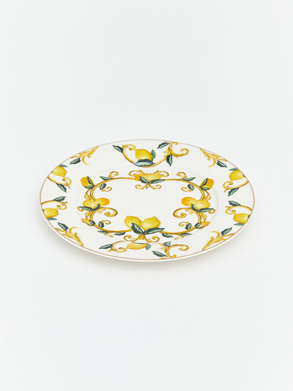Karışık Limon Baskılı Porselen Tabak-2