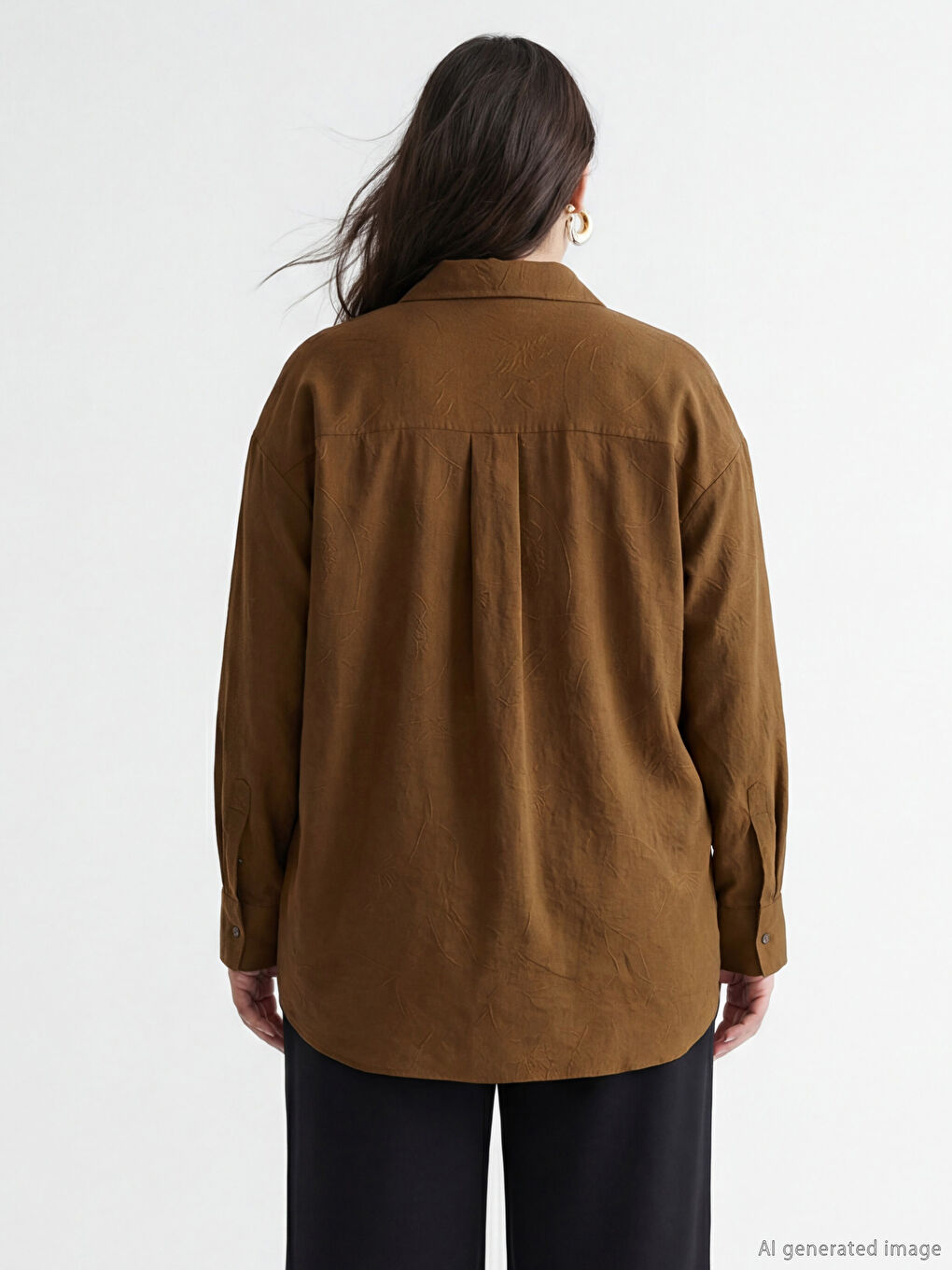 Floral Women's Shirt Tunic with Belt-4