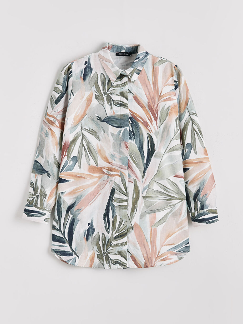 Karışık Desenli Kadın Gömlek Tunik-4