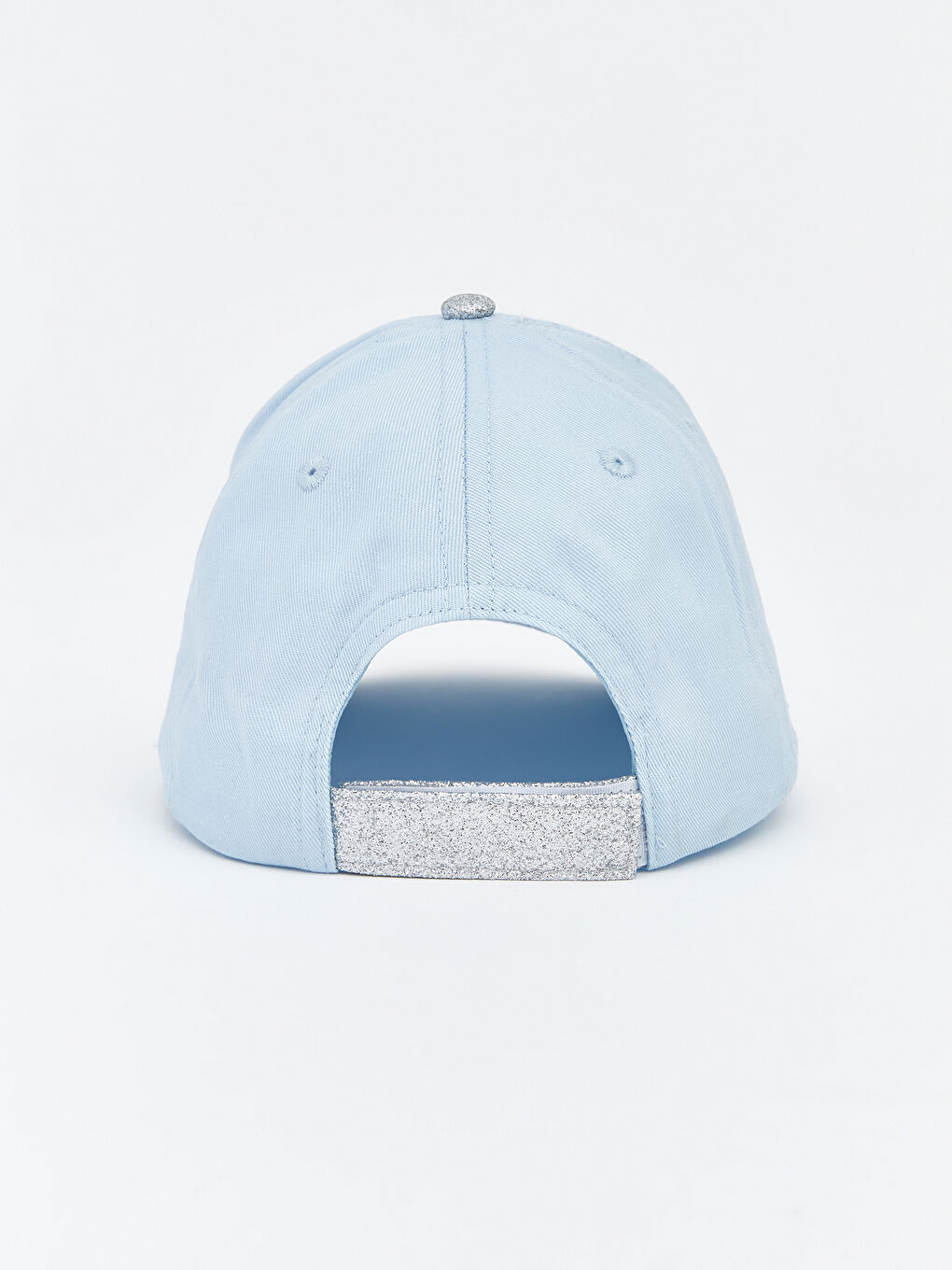 Mavi Frozen Nakışlı Kız Bebek Kep Şapka -2