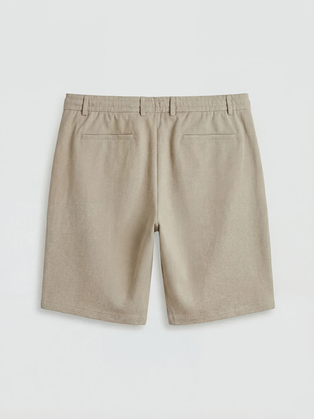 Bej Standart Kalıp Erkek Şort-5