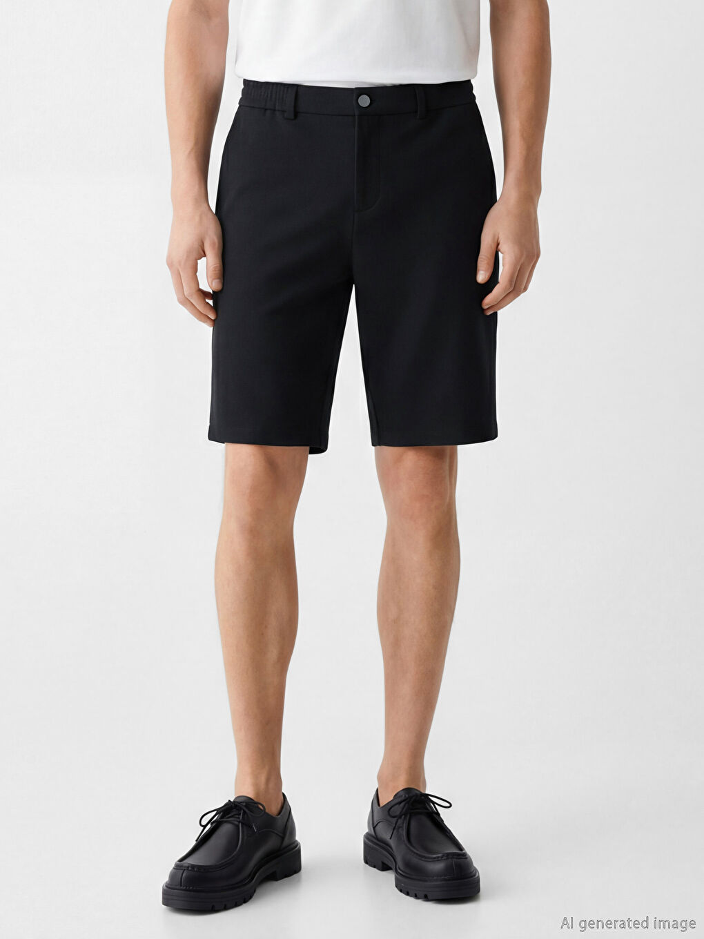 Lacivert Standart Kalıp Erkek Şort-1