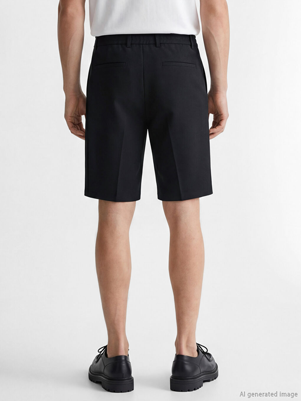 Lacivert Standart Kalıp Erkek Şort-3