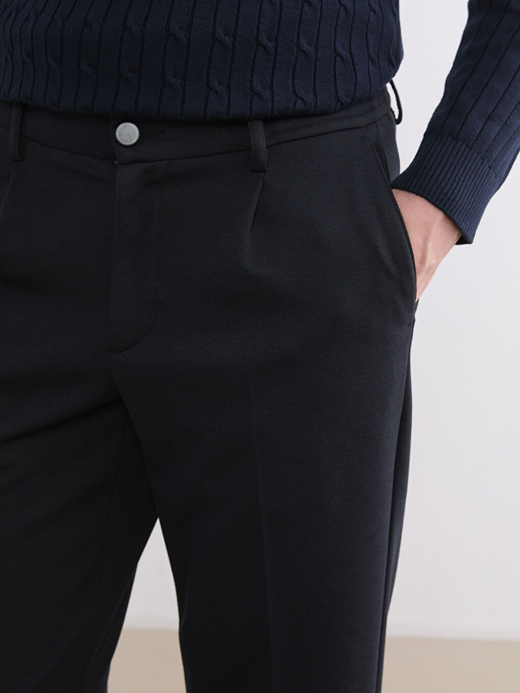 Men's Regular Fit Trousers-2