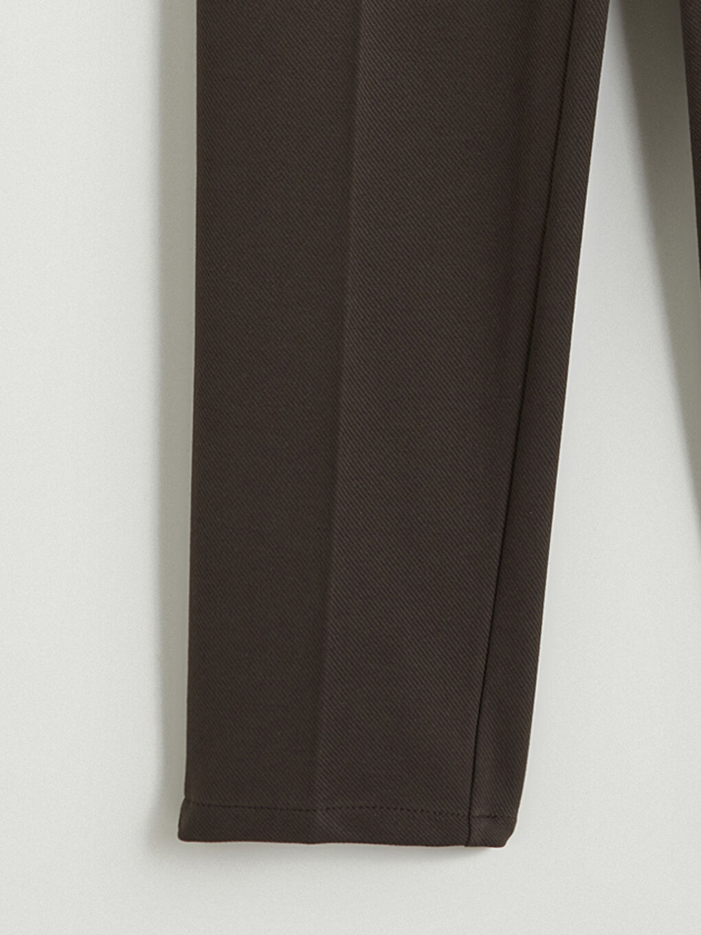 Kahverengi Standart Kalıp Erkek Pantolon-1