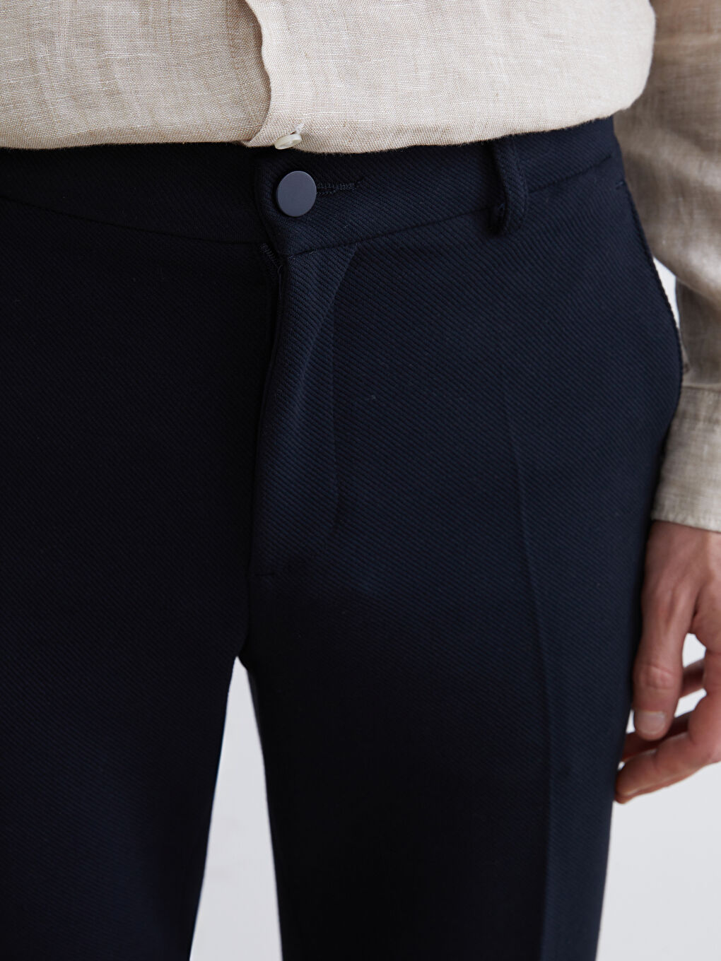 Lacivert Standart Kalıp Erkek Pantolon-2