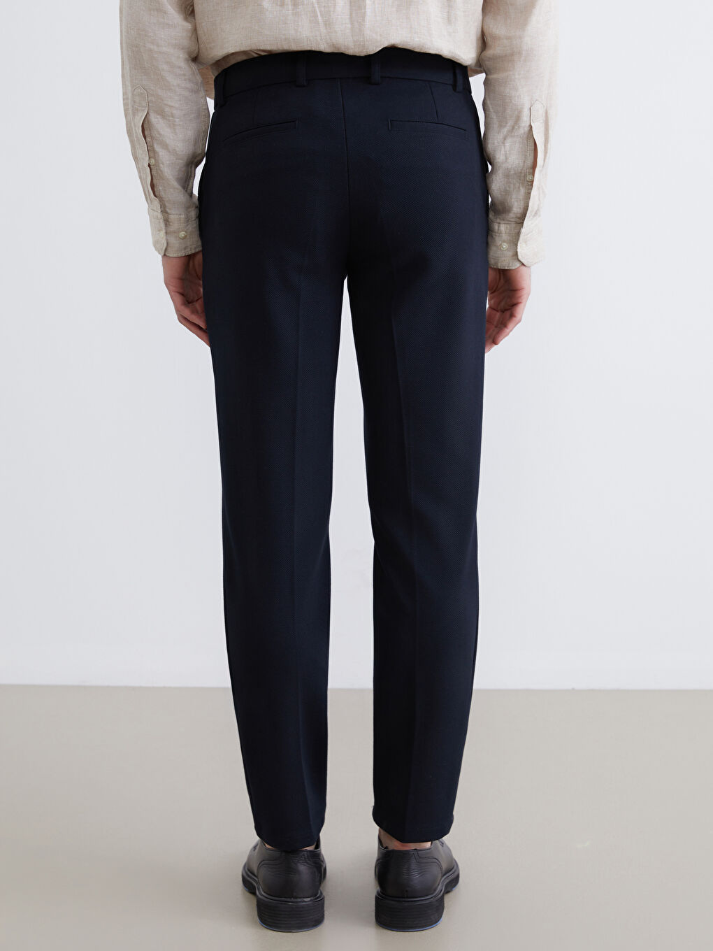 Lacivert Standart Kalıp Erkek Pantolon-3