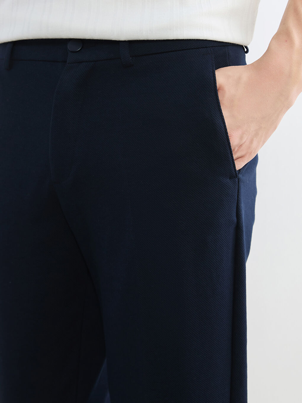 Mavi Standart Kalıp Erkek Pantolon-3