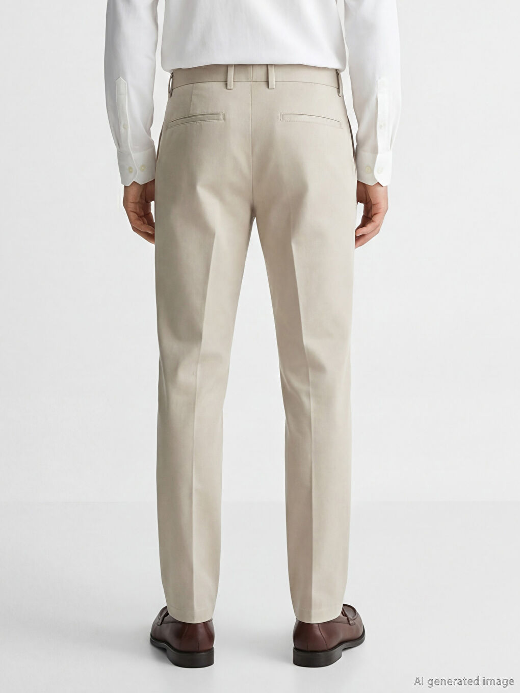 Gri Standart Kalıp Erkek Pantolon-8