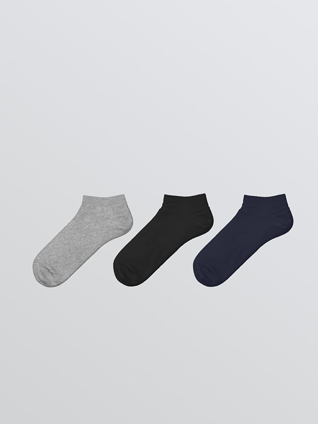 Men's Ankle Socks, Set of Three