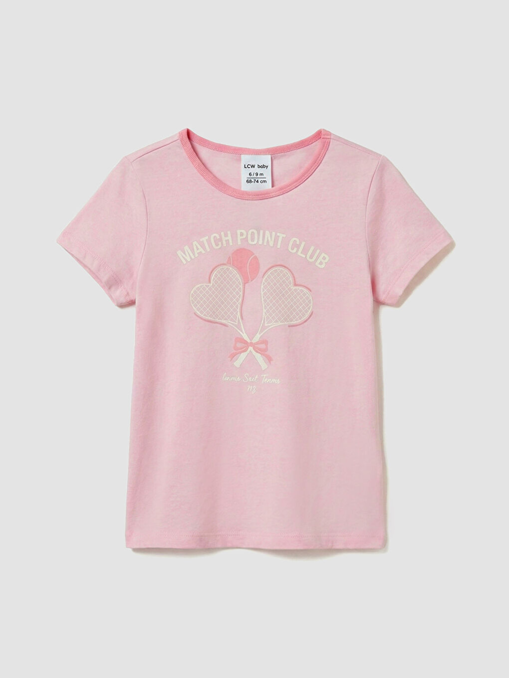 Pembe Bisiklet Yaka Kız Çocuk Şortlu Pijama Takımı-1