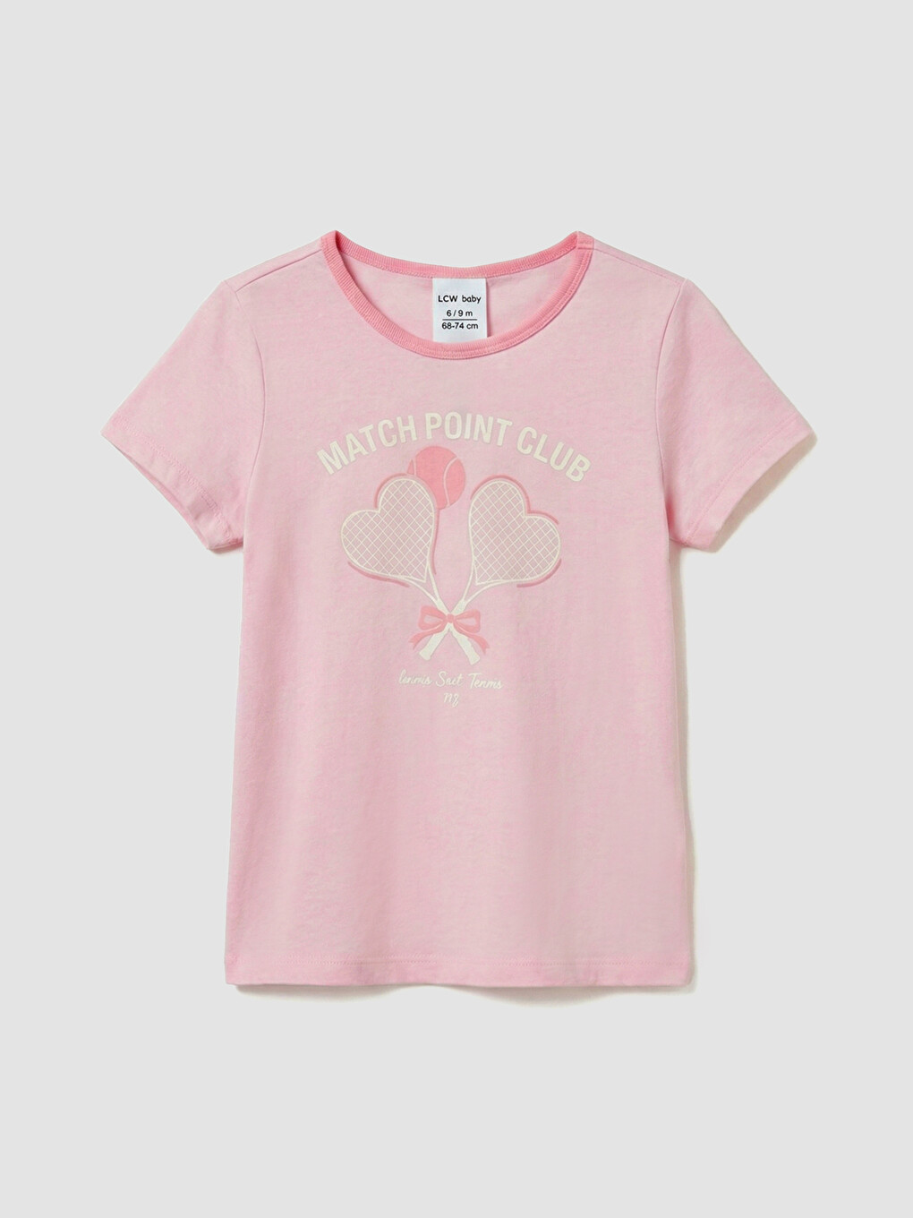 Crew Neck Girls' Shortie Pyjama Set-6