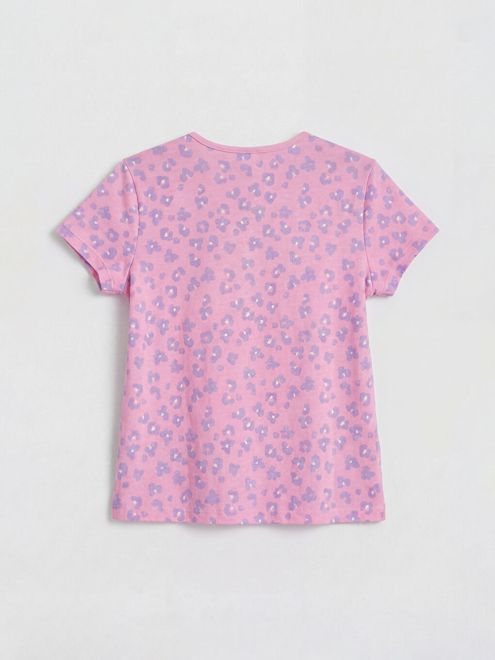 Момиче Розово Къс пижамен комплект-2