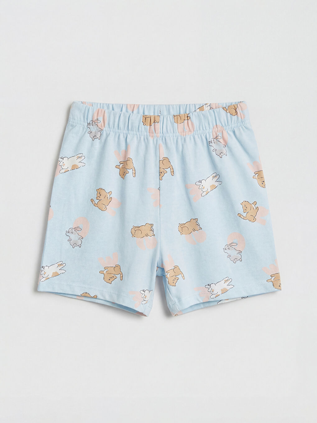 SVETLO BEŽ Kratka pidžama komplet Devojka-3