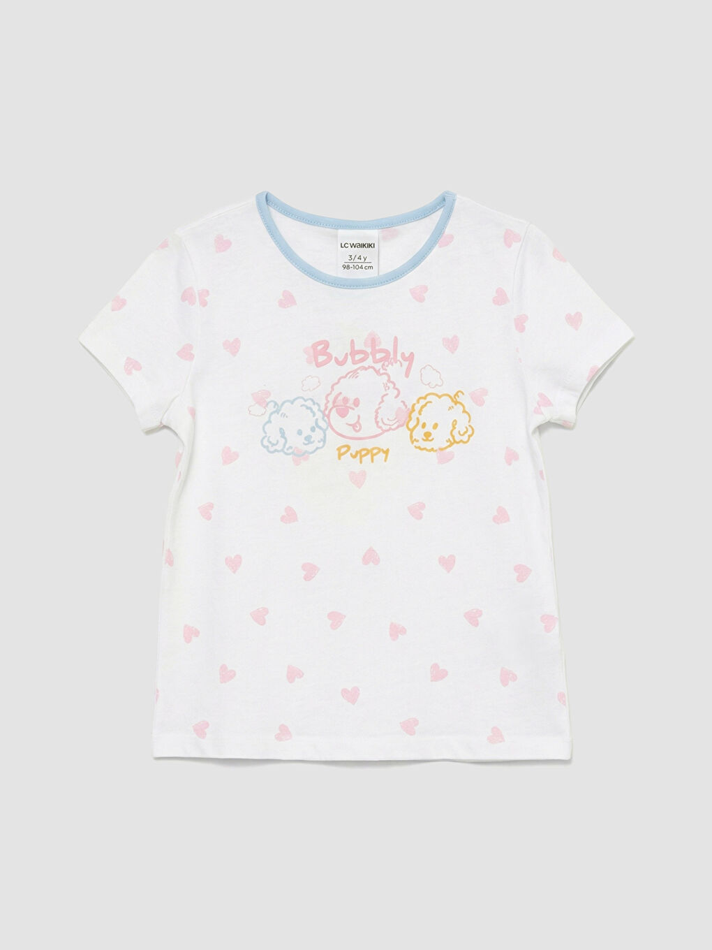 Štampani kratki pidžama komplet za devojčice-1