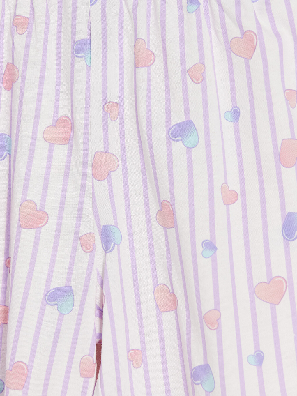 Crew Neck Girls' Shortie Pyjama Set-6
