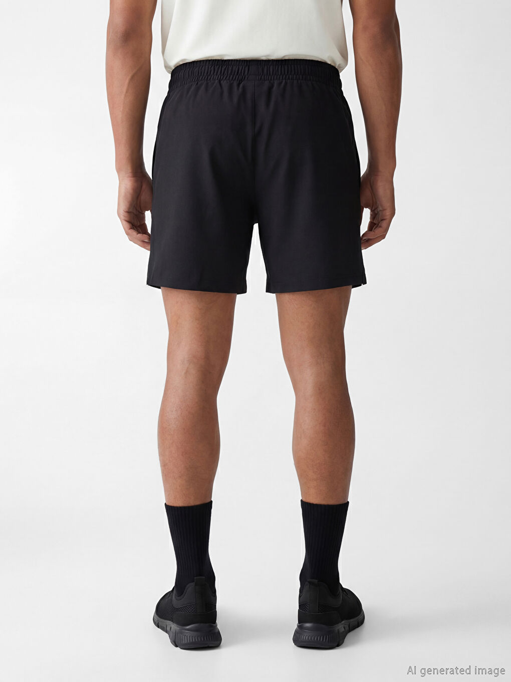 Regular Fit Poplin Men's Active Shorts-3
