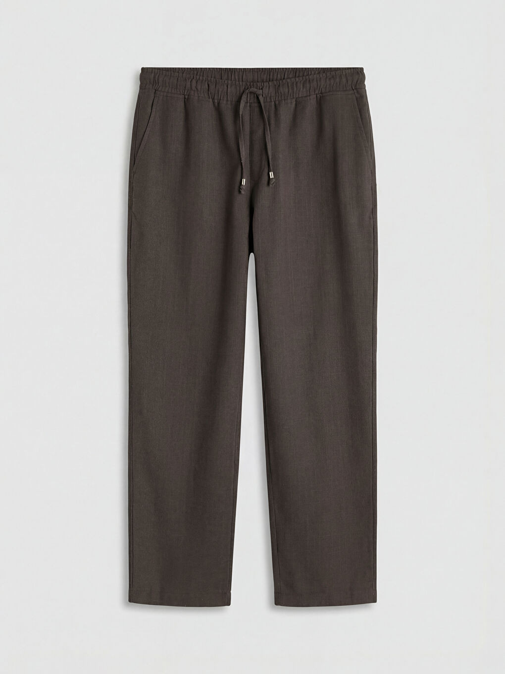 Standard Fit Linen Look Men's Trousers