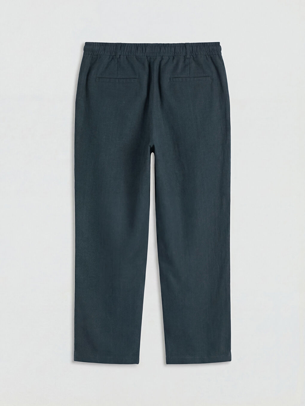 Standard Fit Linen Look Men's Trousers-1