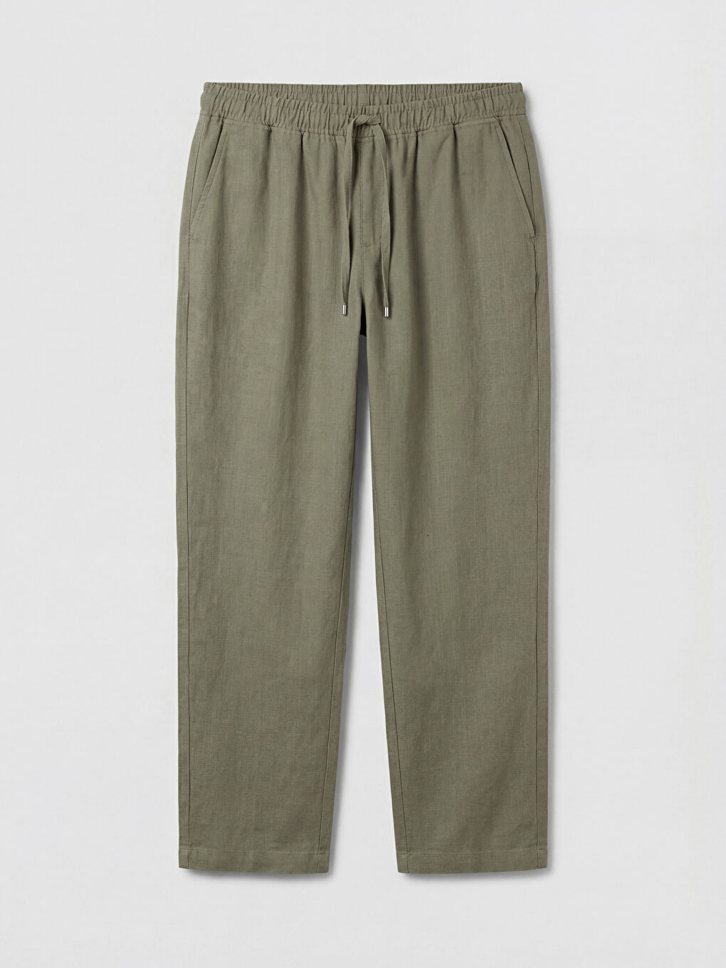 Standard Fit Linen Look Men's Trousers