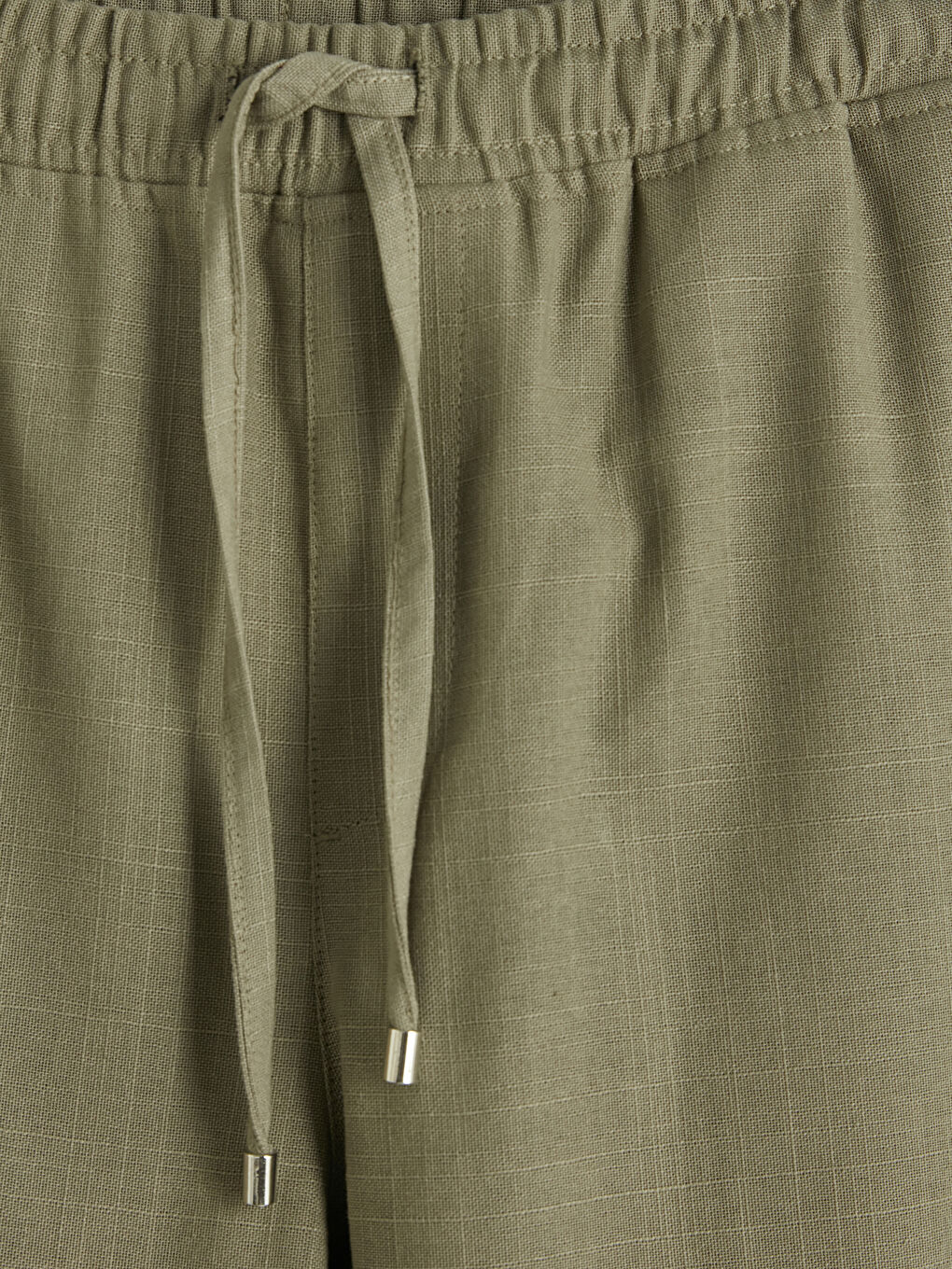 Standard Fit Linen Look Men's Trousers-1