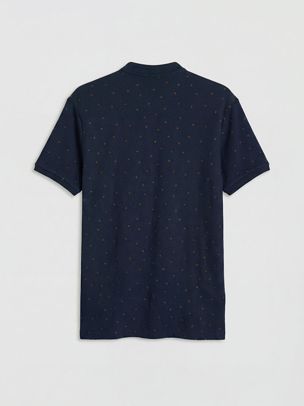 Grandad Collar Patterned Men's T-Shirt-1