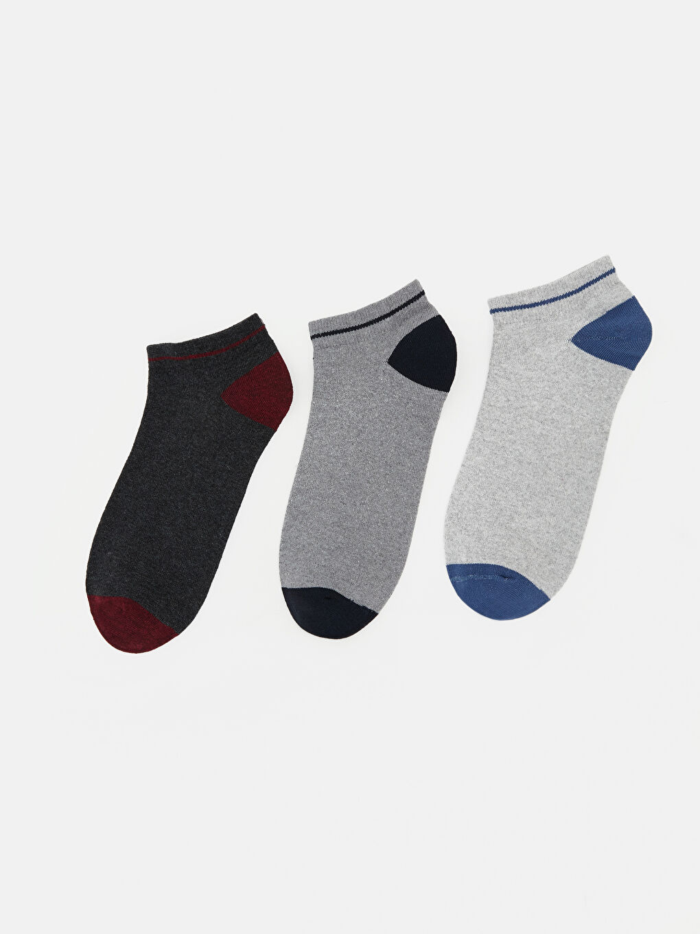 Antrasit Erkek Patik Çorap 3'lü