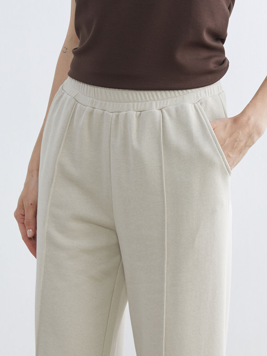 Женщины Серый Брюки‑джоггеры-2