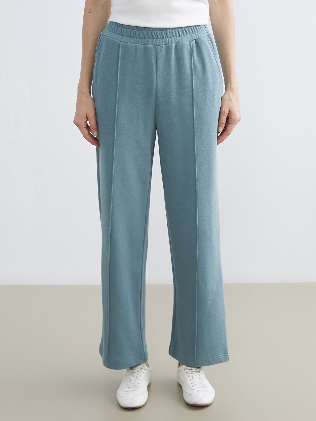 Жена Синьо Анцуг пантолон-1