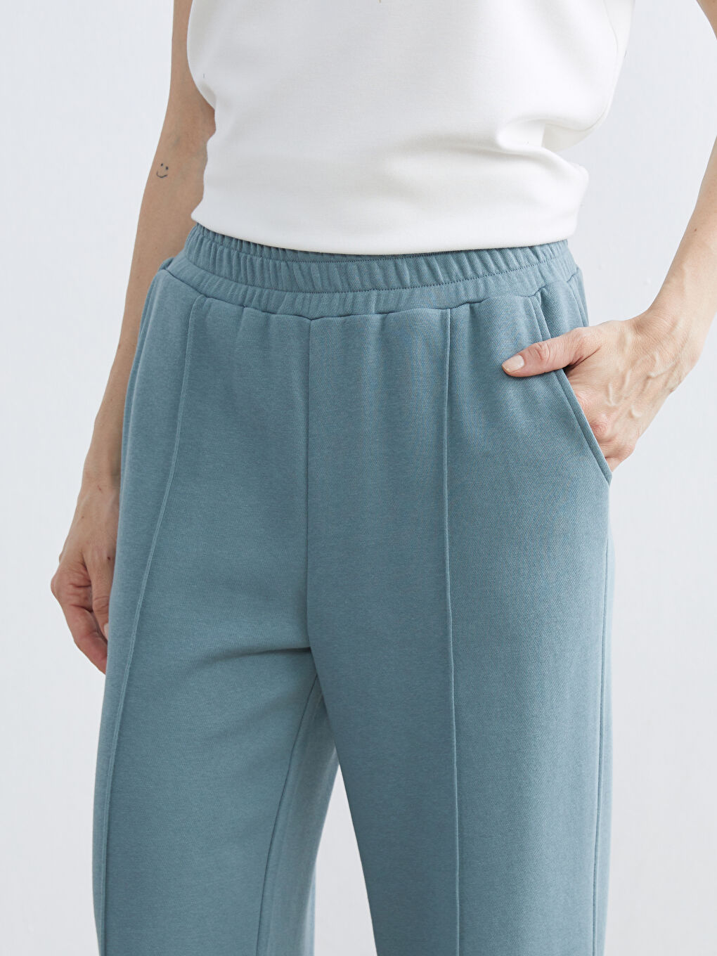 Жена Синьо Анцуг пантолон-2