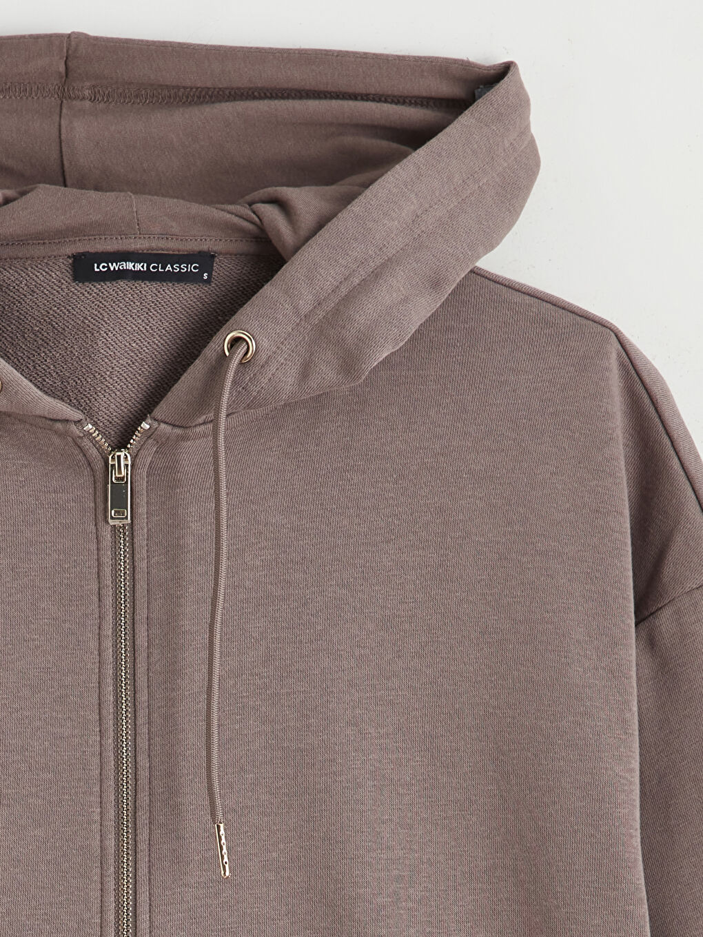 Әйелдер қоңыр Сыдырмасы бар свитшот-5