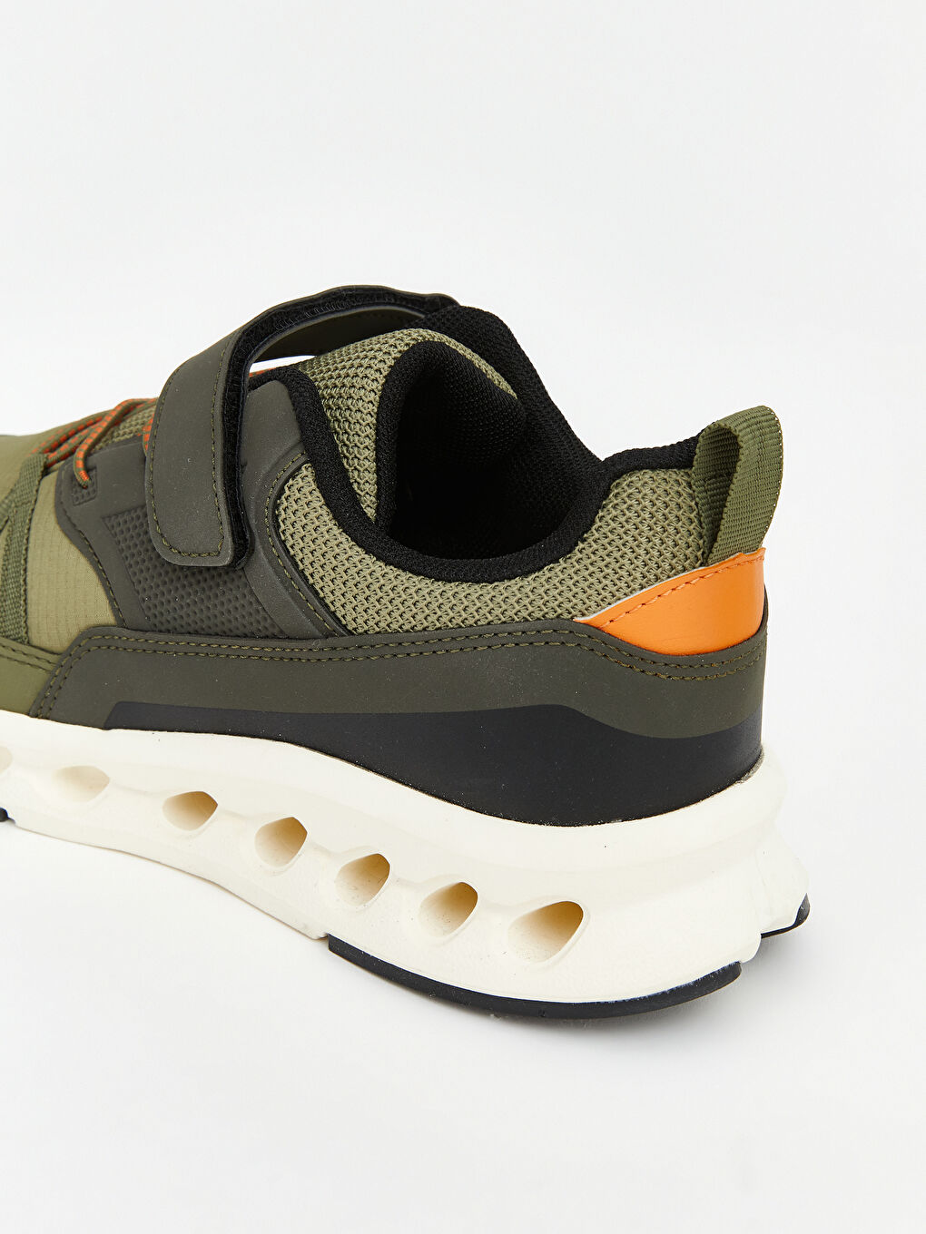 Haki Bağcık ve Cırt Cırtlı Erkek Çocuk Spor Ayakkabı-5