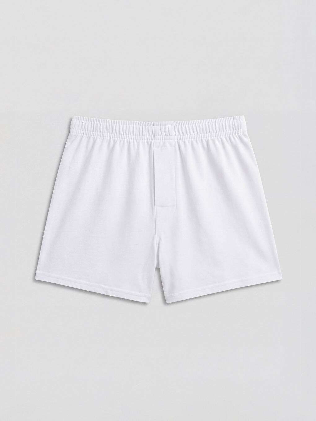 Beyaz Regular Fit Pamuklu Erkek Boxer 3'lü-3