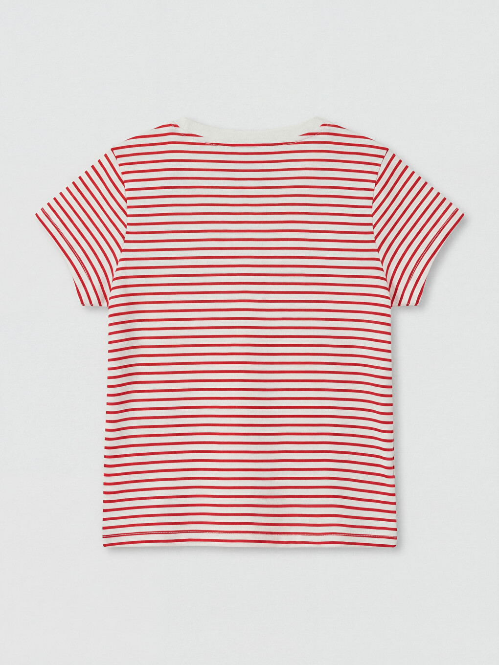 Crew Neck Striped Baby Girls' T-Shirt-1