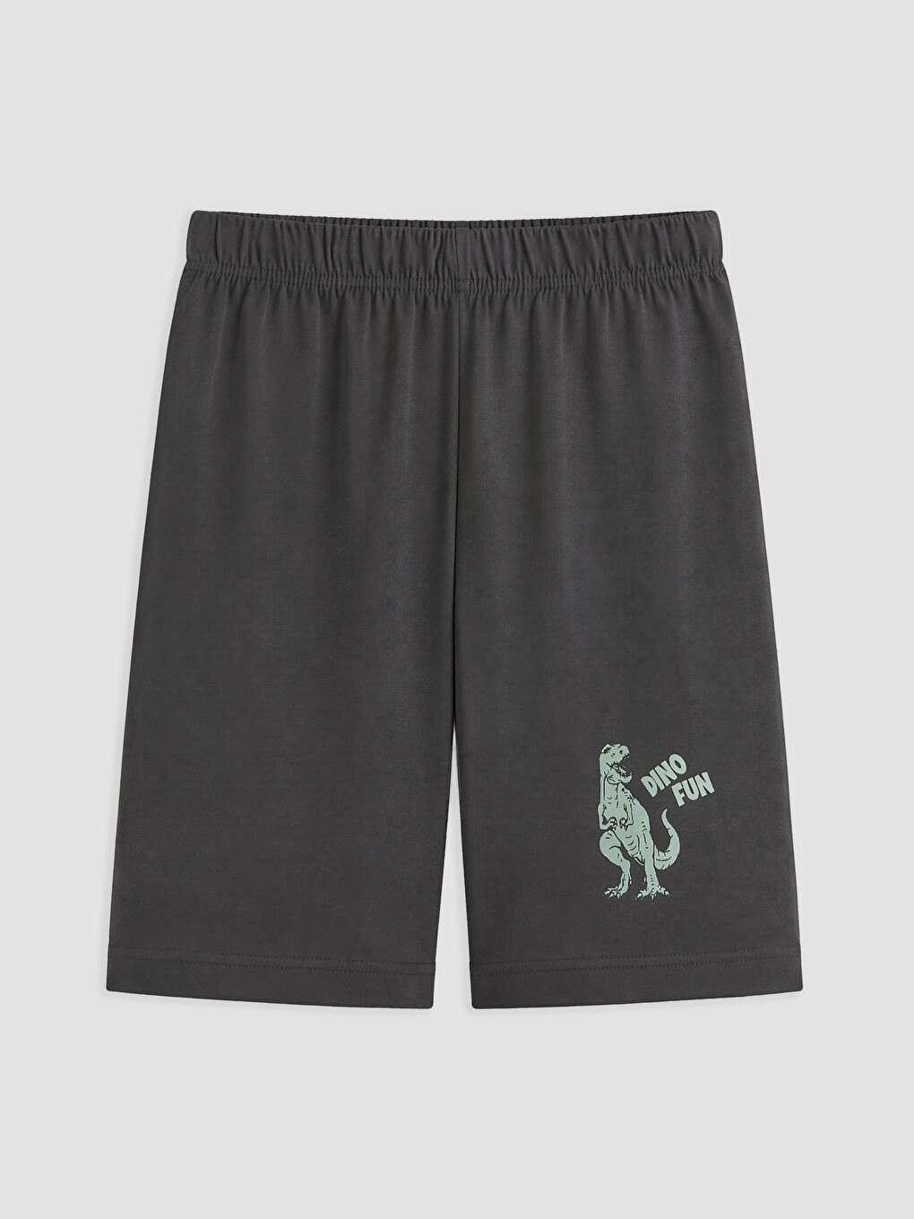 Dinozor Baskılı Erkek Çocuk Pijama Şort 2'li-2
