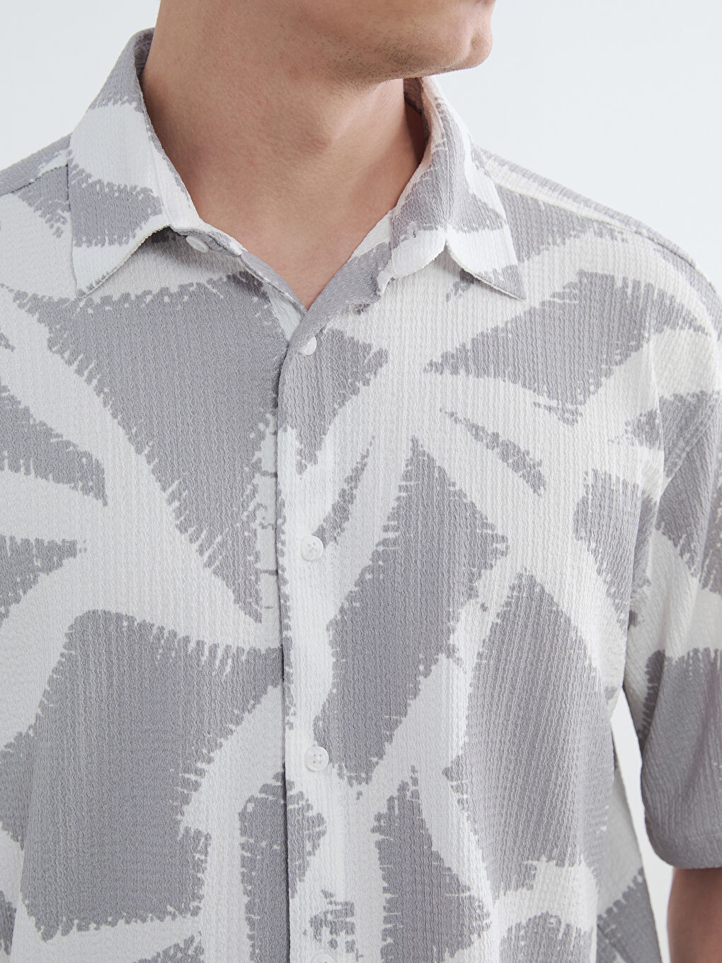 Regular Fit Patterned Men's Shirt-2