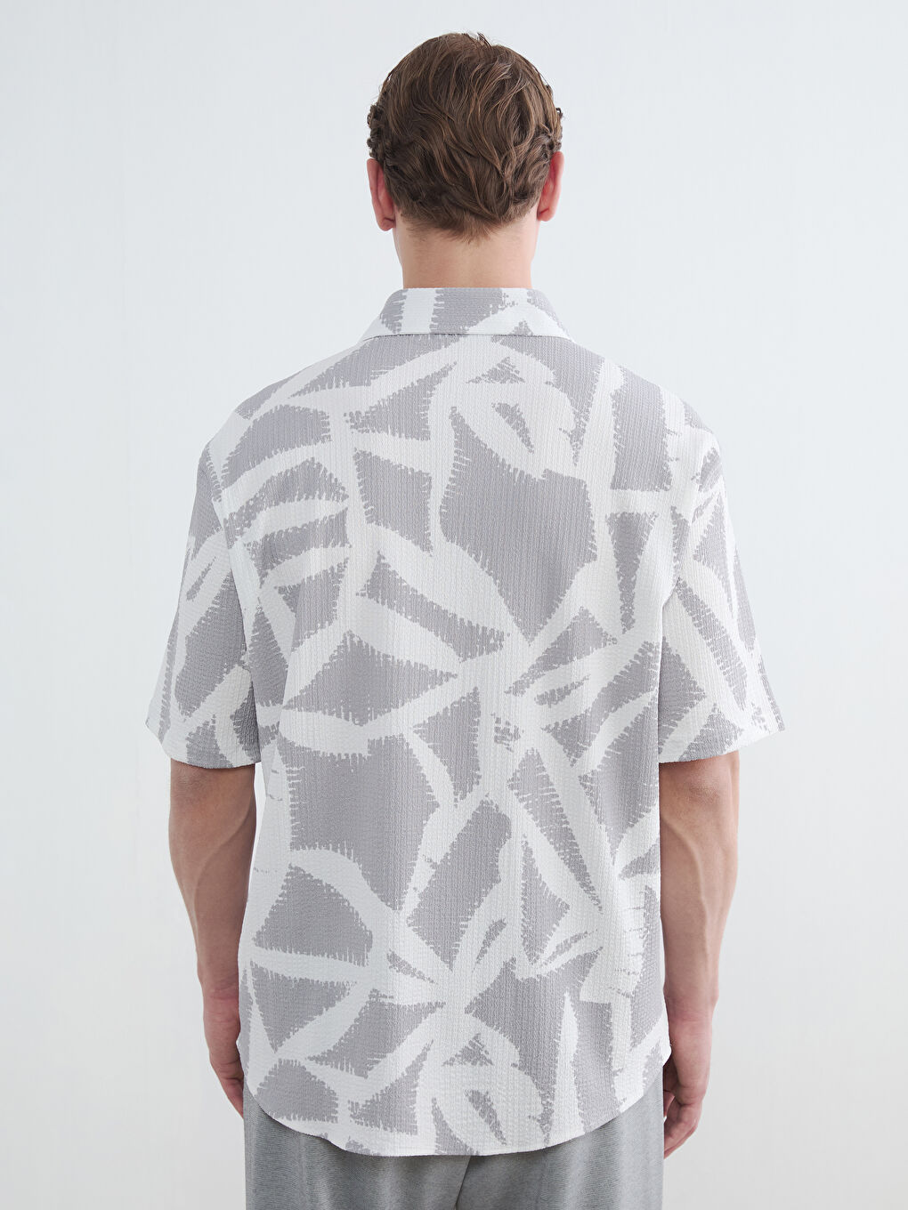 Regular Fit Patterned Men's Shirt-3