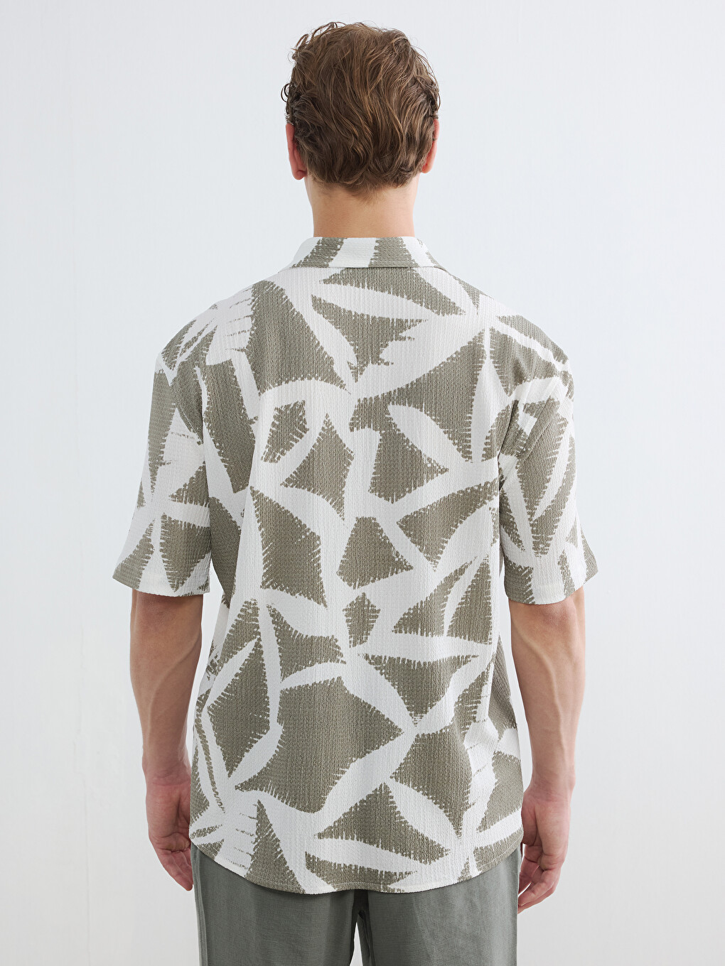 Regular Fit Patterned Men's Shirt-3