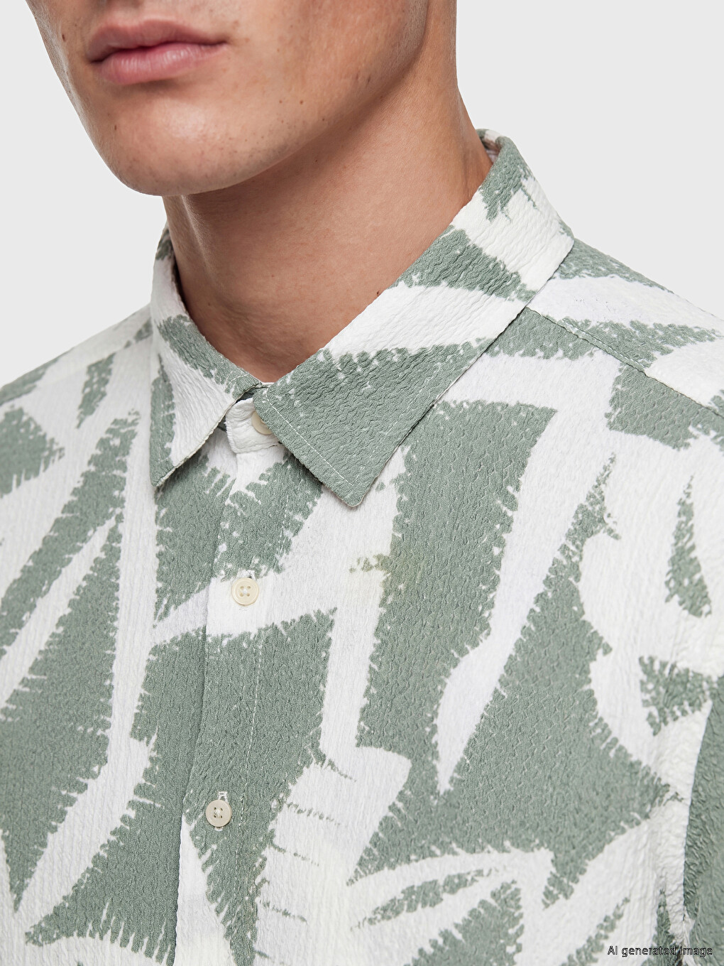 Regular Fit Patterned Men's Shirt-2