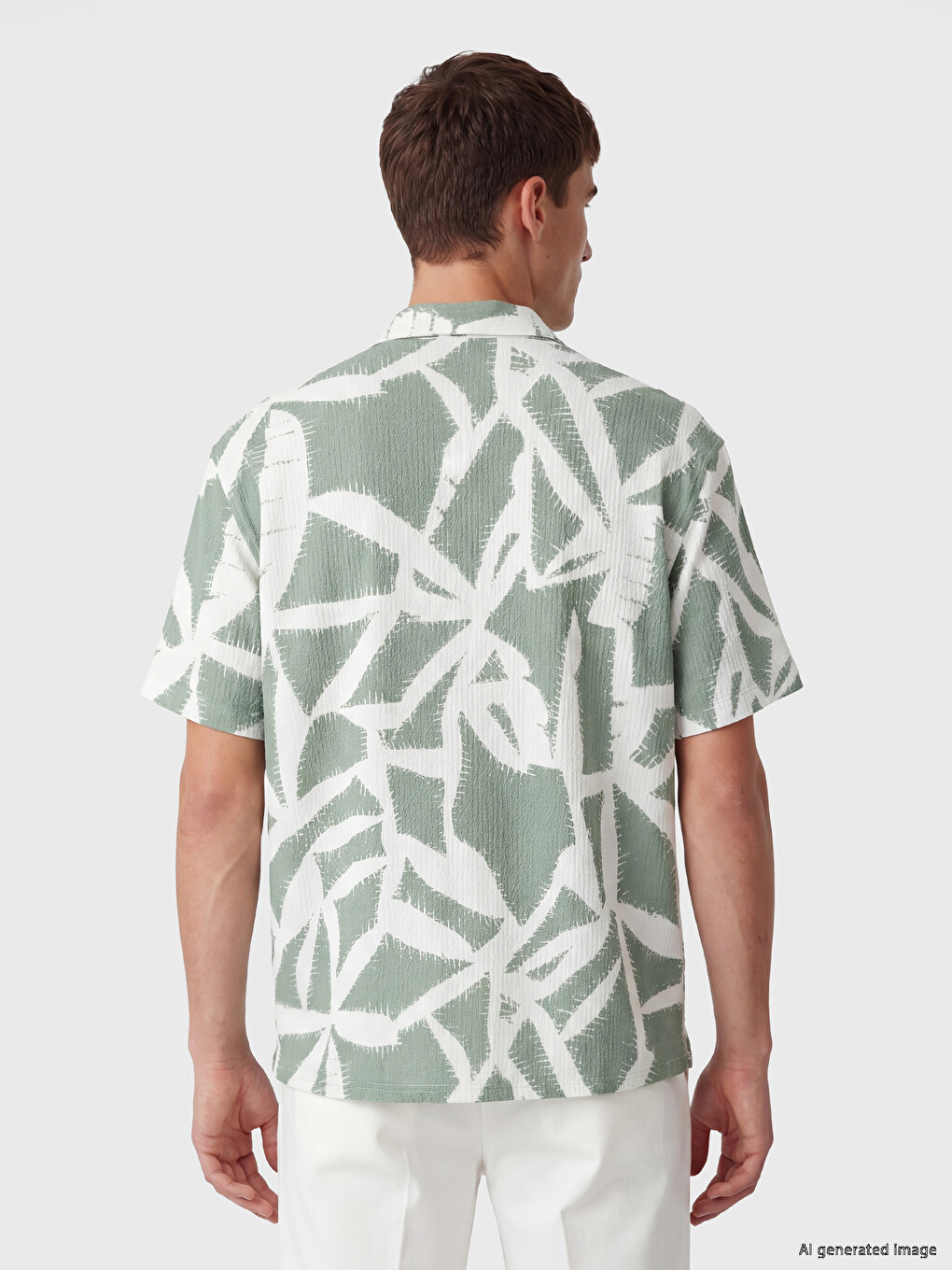 Regular Fit Patterned Men's Shirt-3
