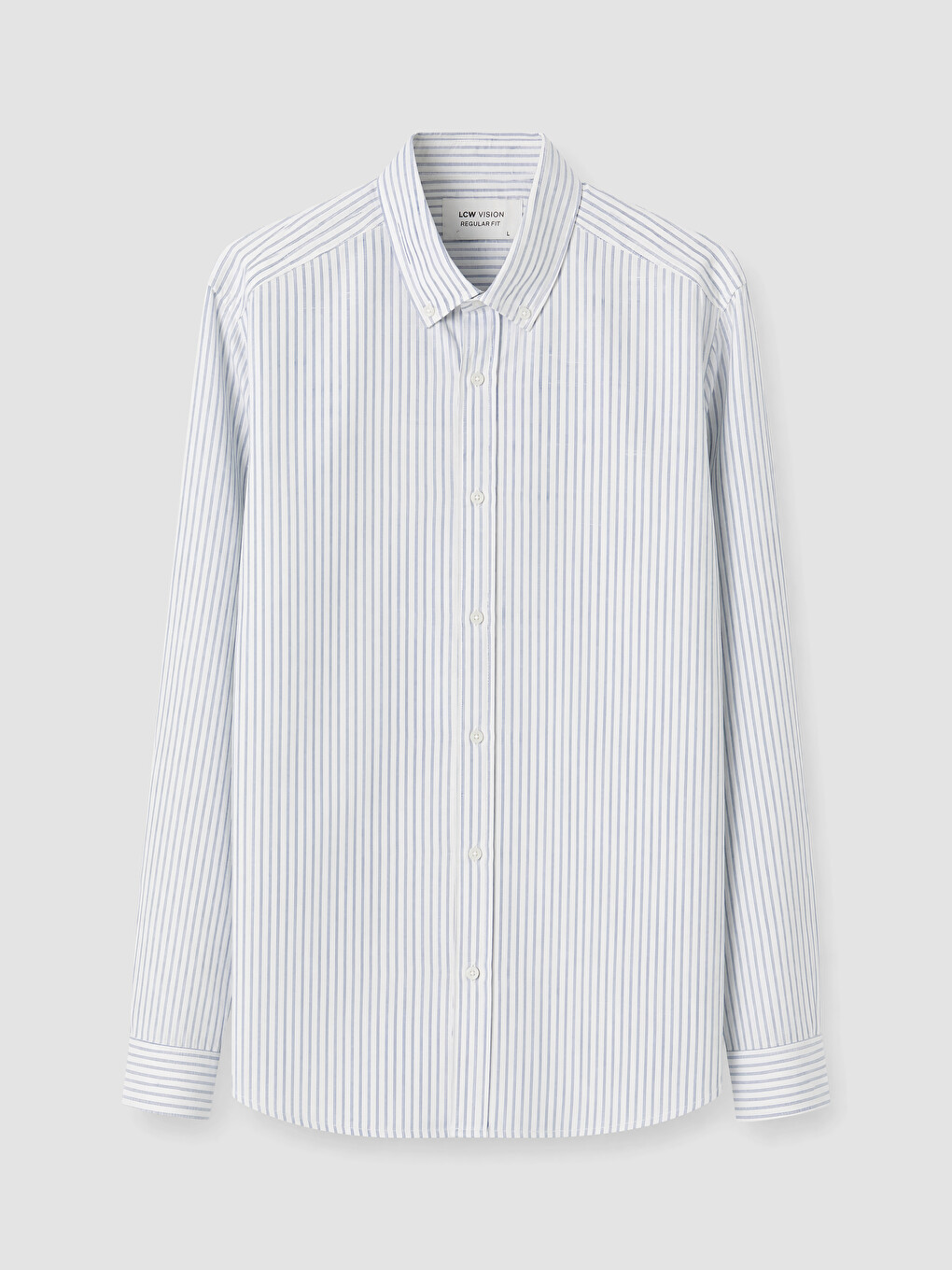 Regular Fit Striped Long Sleeve Men's Shirt-4