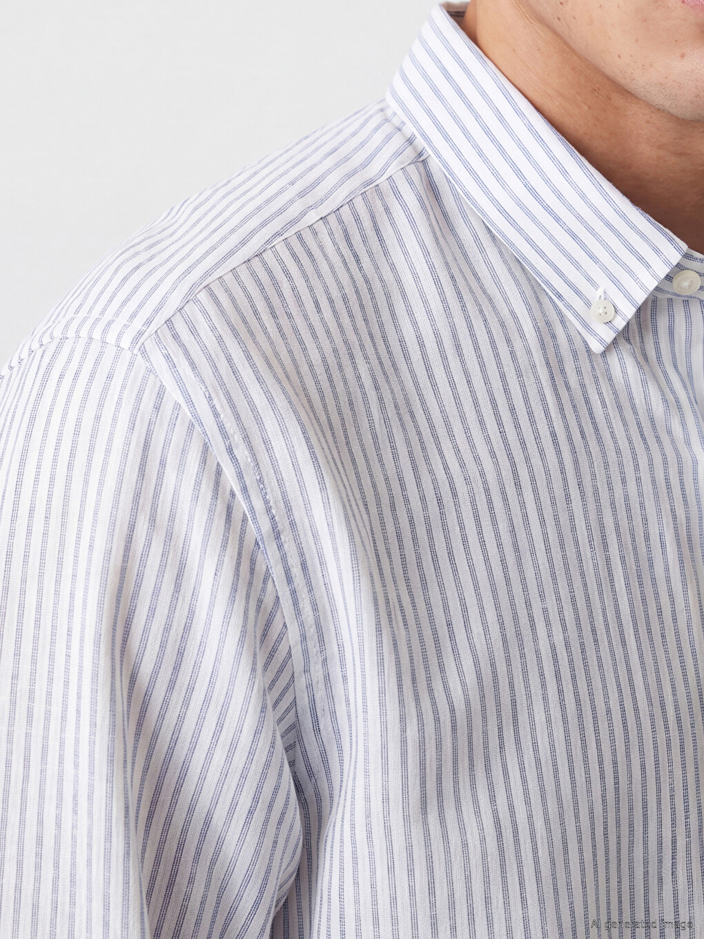 Regular Fit Striped Long Sleeve Men's Shirt-2
