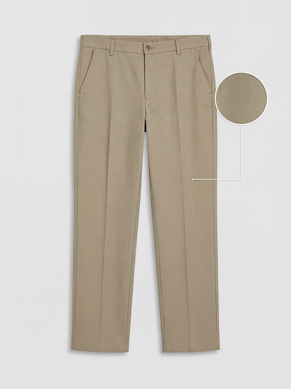 Standard Fit Men's Textured Pleated Trousers-2