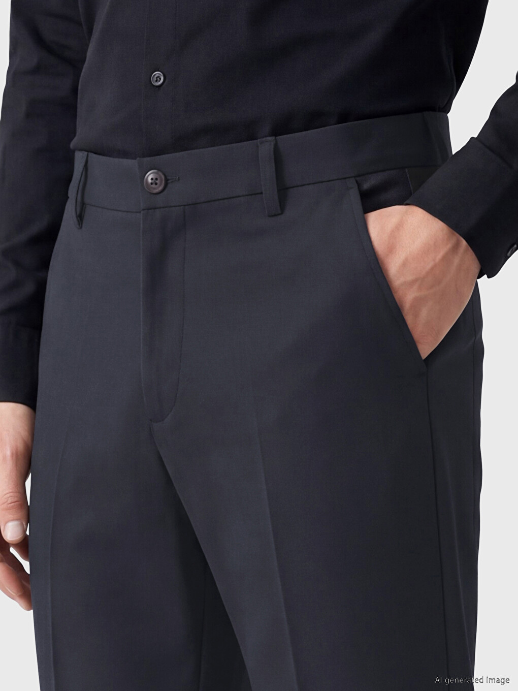 Standard Fit Men's Trousers-2