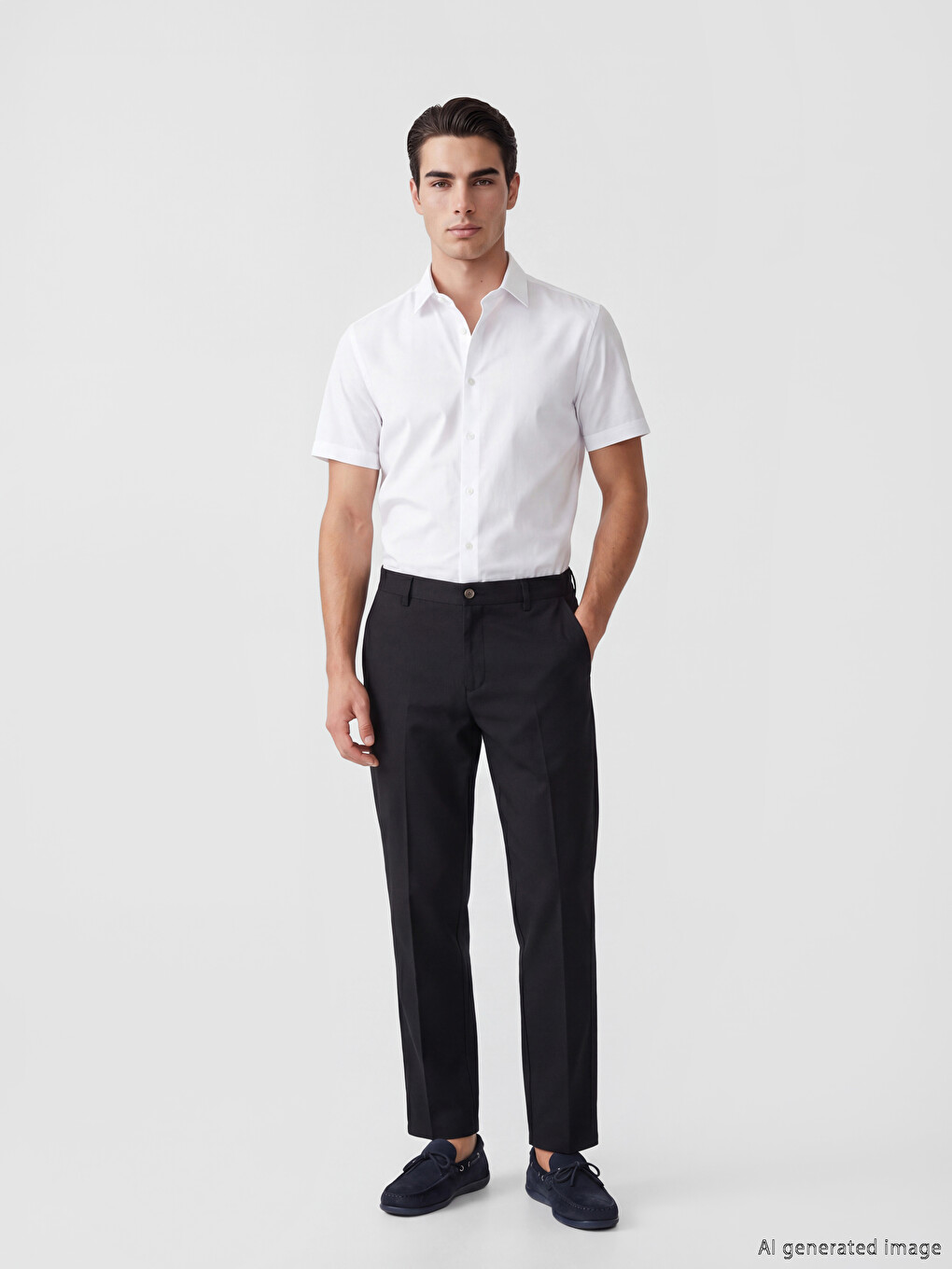 Standard Fit Men's Fabric Trousers