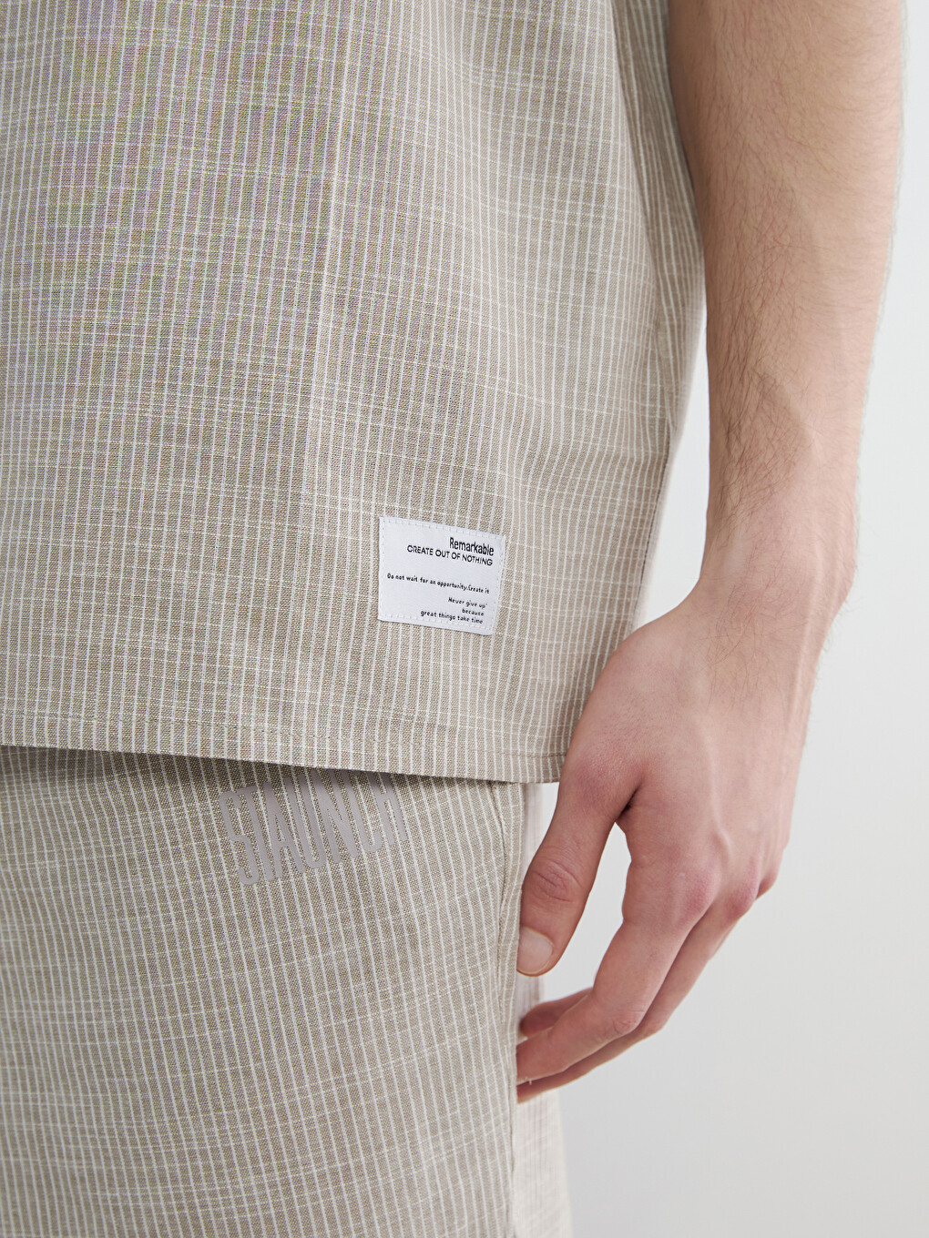 Man Beige Shirt-3