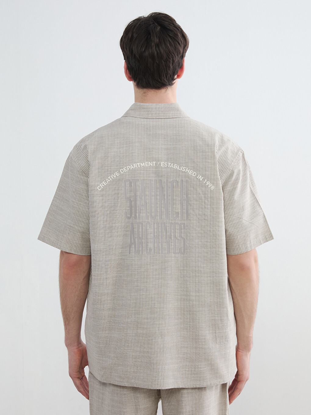 Man Beige Shirt-4