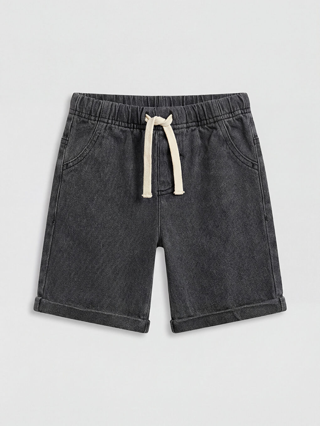 شورت جينز للأولاد بخصر مرن